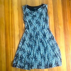 Enfocus Studio Size 8 Black And White Sleeveless Dress